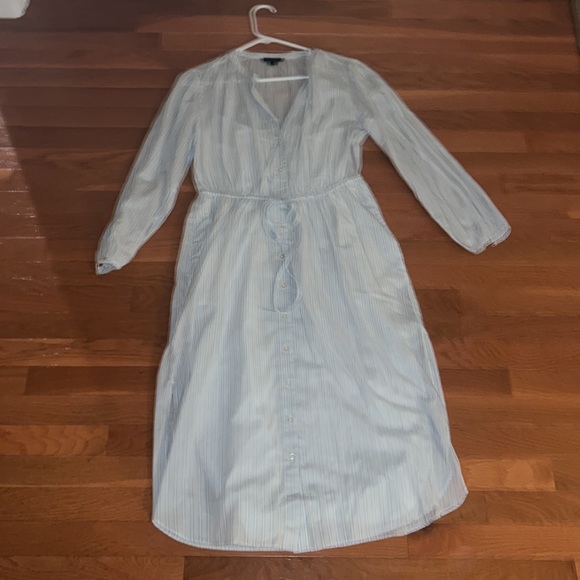 J. Crew tie-waist cotton voile midi dress - Picture 3 of 8